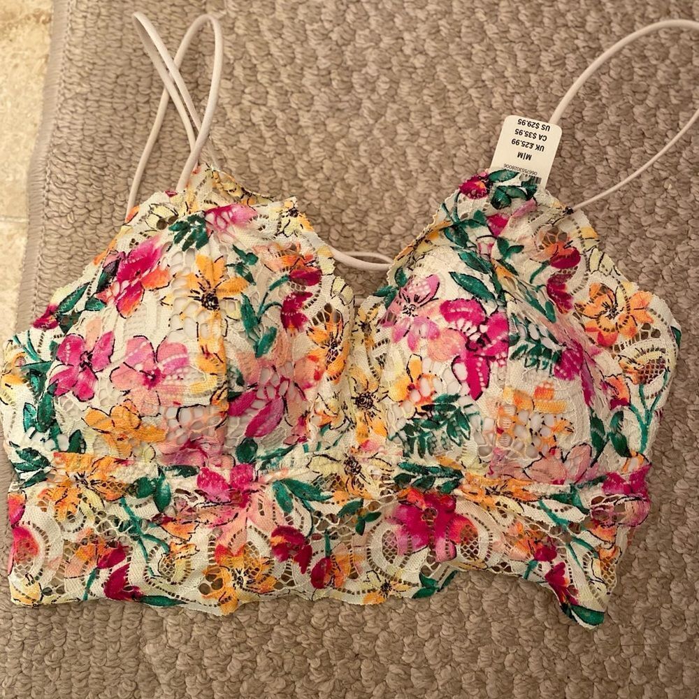 Victorias Secret Floral Lace Bralette - Picture 2 of 4
